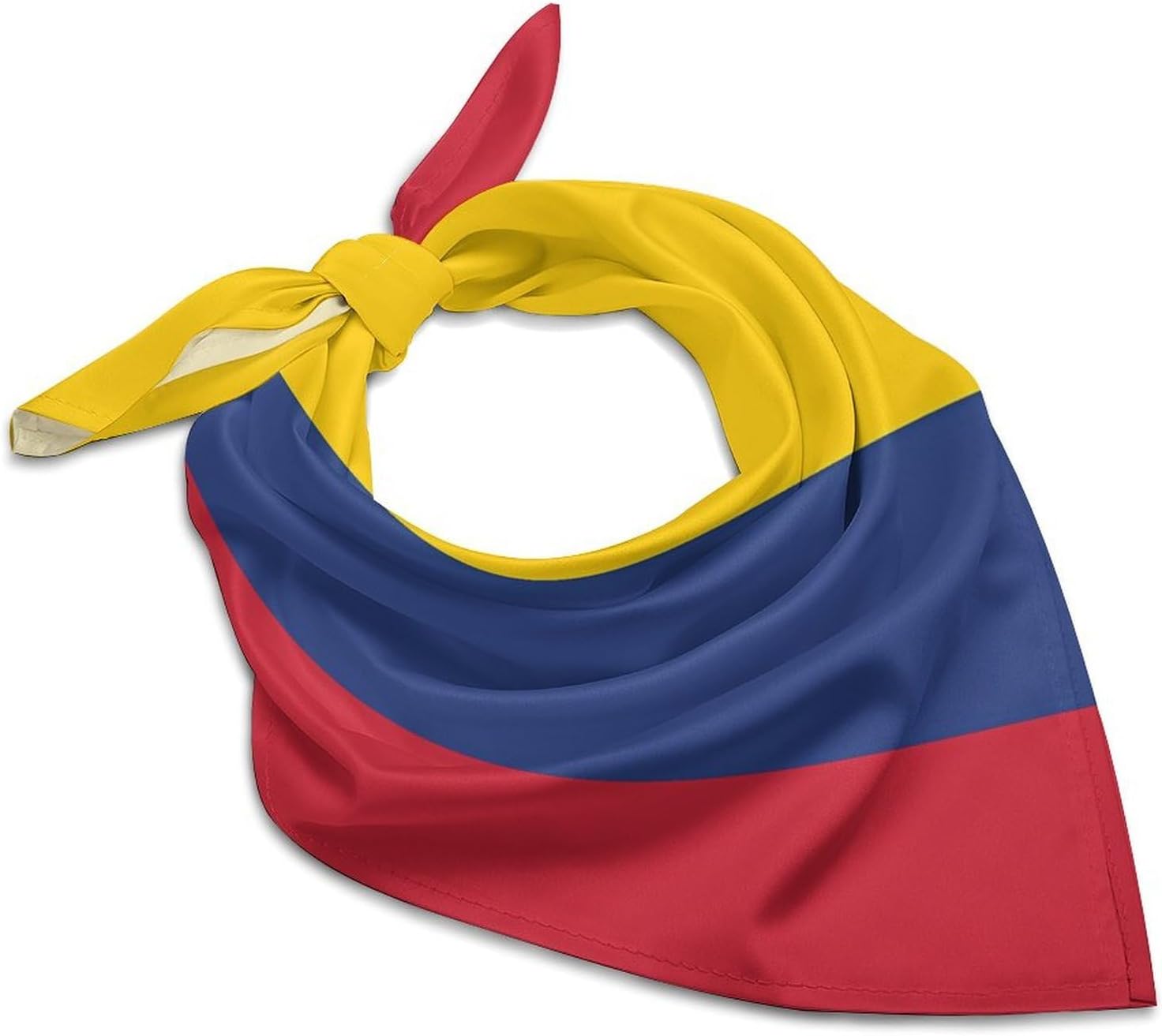 Flag Silk Scarf Head Hair Wraps Bandana Square Satin Head Scarf For Women
