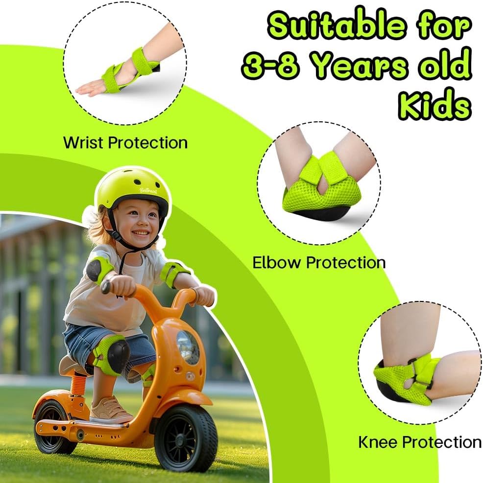 Besttravel Kids Helmet, Toddler Adjustable Kids Ages 3-8 Years Old Boys Girls Multi-Sports Safety