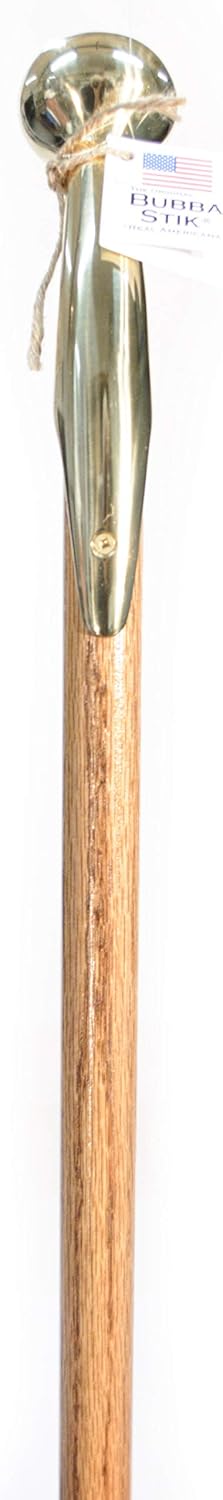 Walking Cane Texas Style Walking Stick Made of Mahogany Stained Tennessee Hardwood and Topped with a Brass Hame Handle from a Real Horse Collar Harness. Made in Texas by Real Texans.