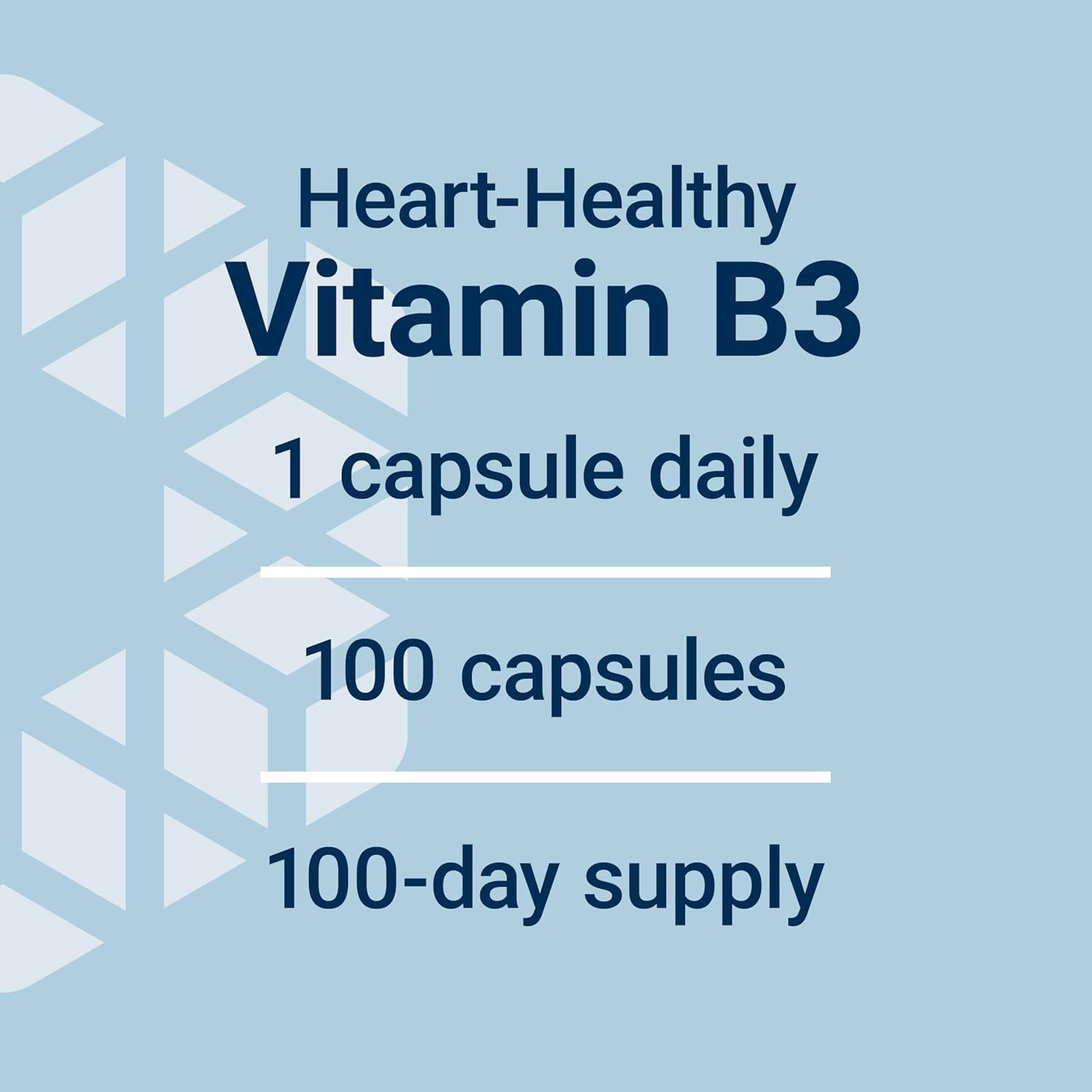 Life Extension Vitamin B3 Niacin, Heart Health, Cholesterol & Energy Support, Gluten-Free, Non-GMO, 100 Capsules | Supports Heart Health