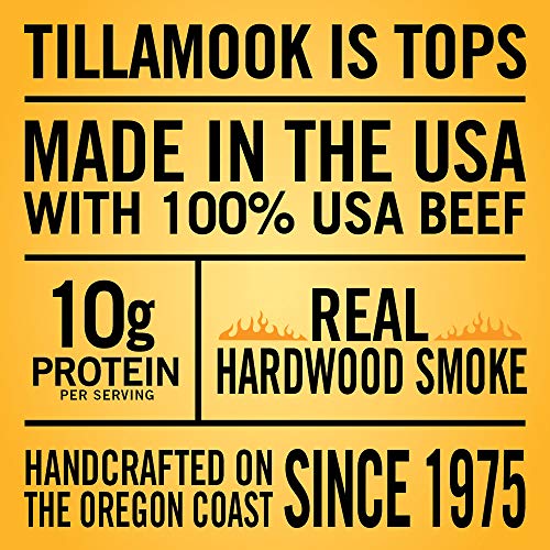 Tillamook Country Smoker Real Hardwood Smoked Silver Dollar Beef Jerky, Old Fashioned (13 Ounce) and Sausages, Teriyaki (15.2 Ounce Tall Jar