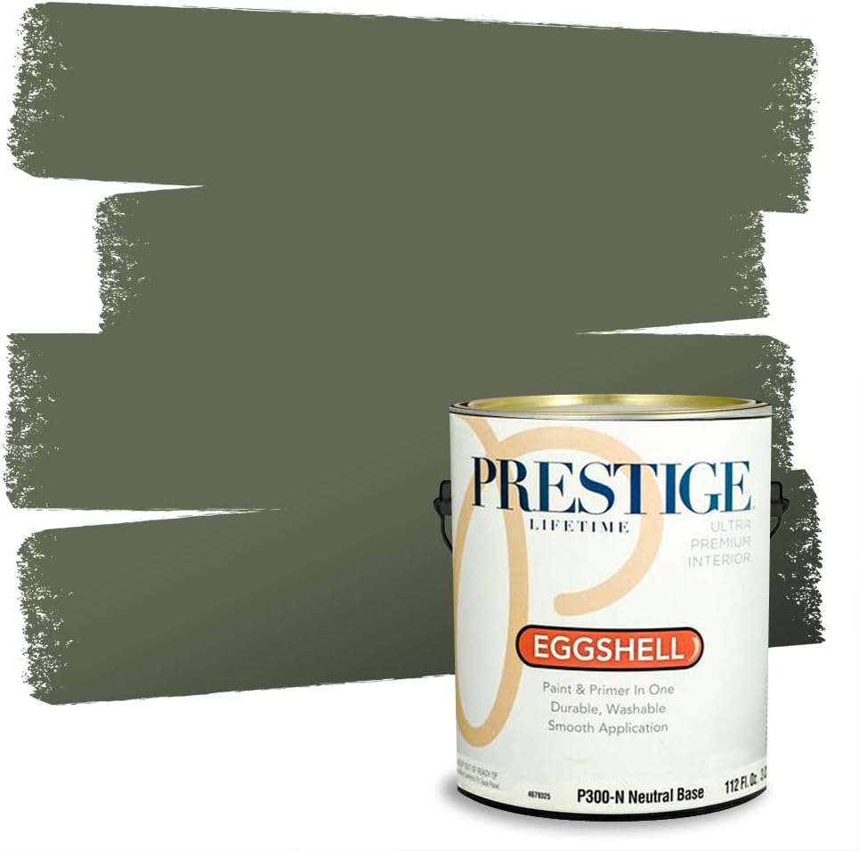 PRESTIGE Interior Paint and Primer in One, Garden Sage, Eggshell, 1 Gallon