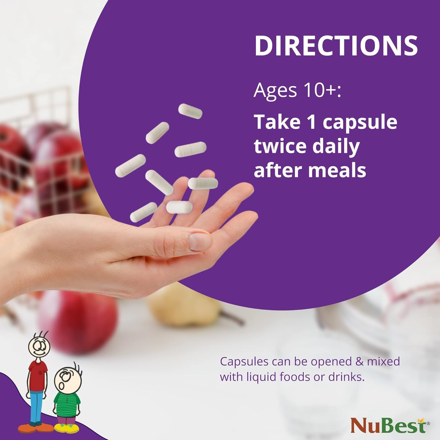 NuBest Bundle Tall 10+ 60 Capsules Tall Kids 90 Chewable Tablets | Height Growth Support for Kids & Teens | Calcium, Vitamins D3 K2