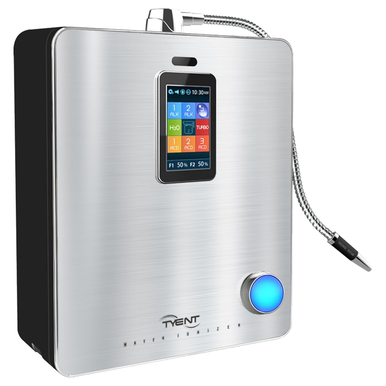 Tyent - Ace-13 Water Ionizer - Advanced Hydrogen Alkaline Water System - Adjustable pH Levels - Dual Ultra Filtration - Touch Screen Control - Turbo