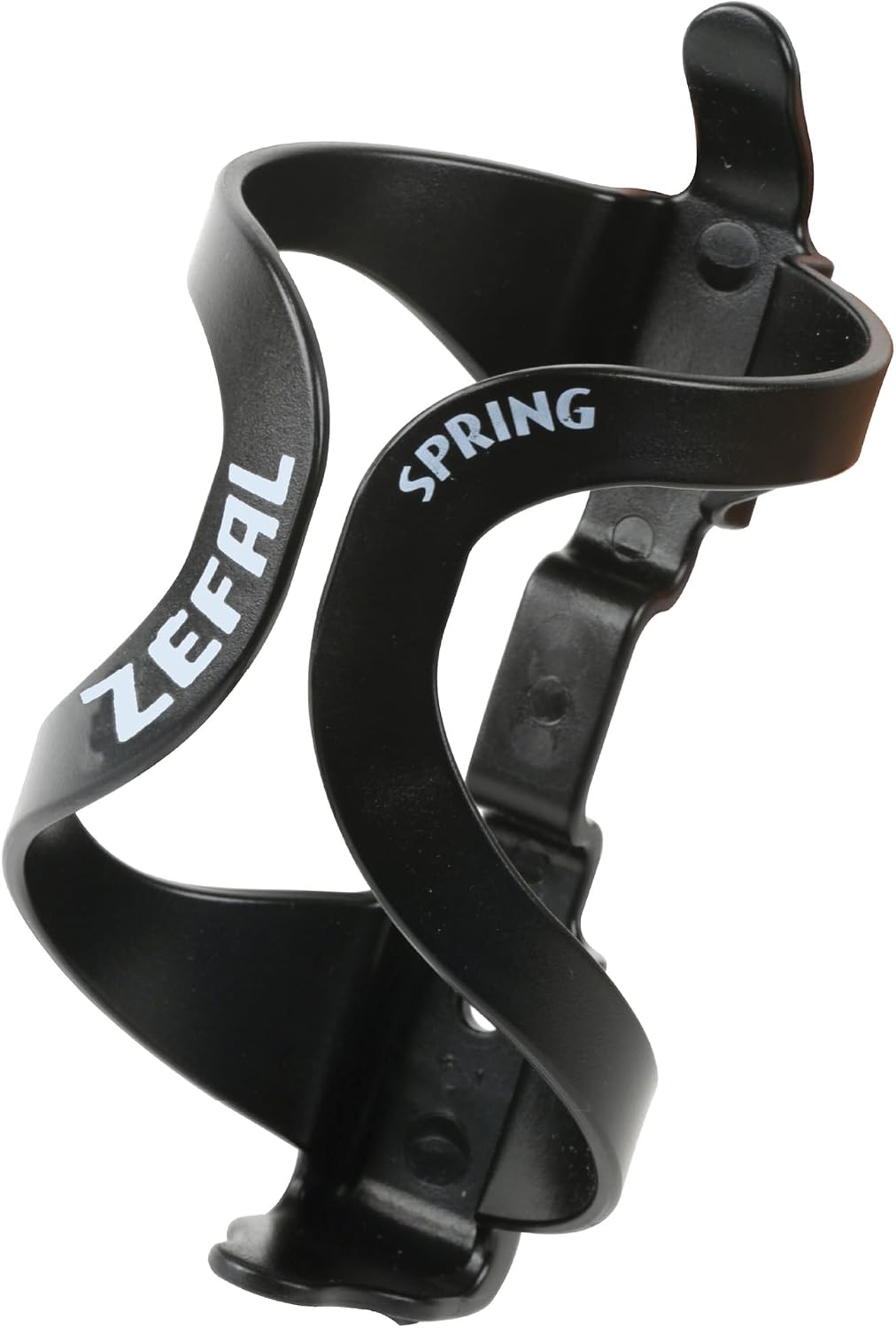 Zefal Spring Bottle Cage – Black, Lightweight 46g Flexible Thermoplastic Resin Water Bottle Holder, Universal 70–80 mm Fit