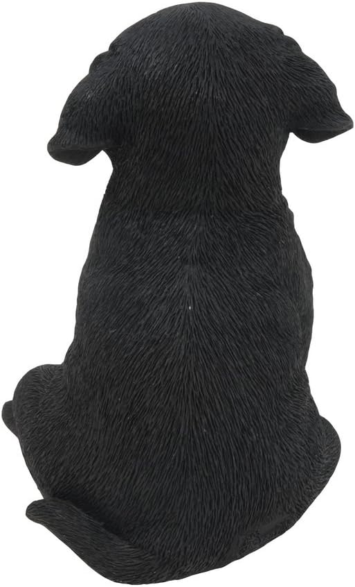 Hi-Line Gift Ltd Labrador Puppy Statue, Black
