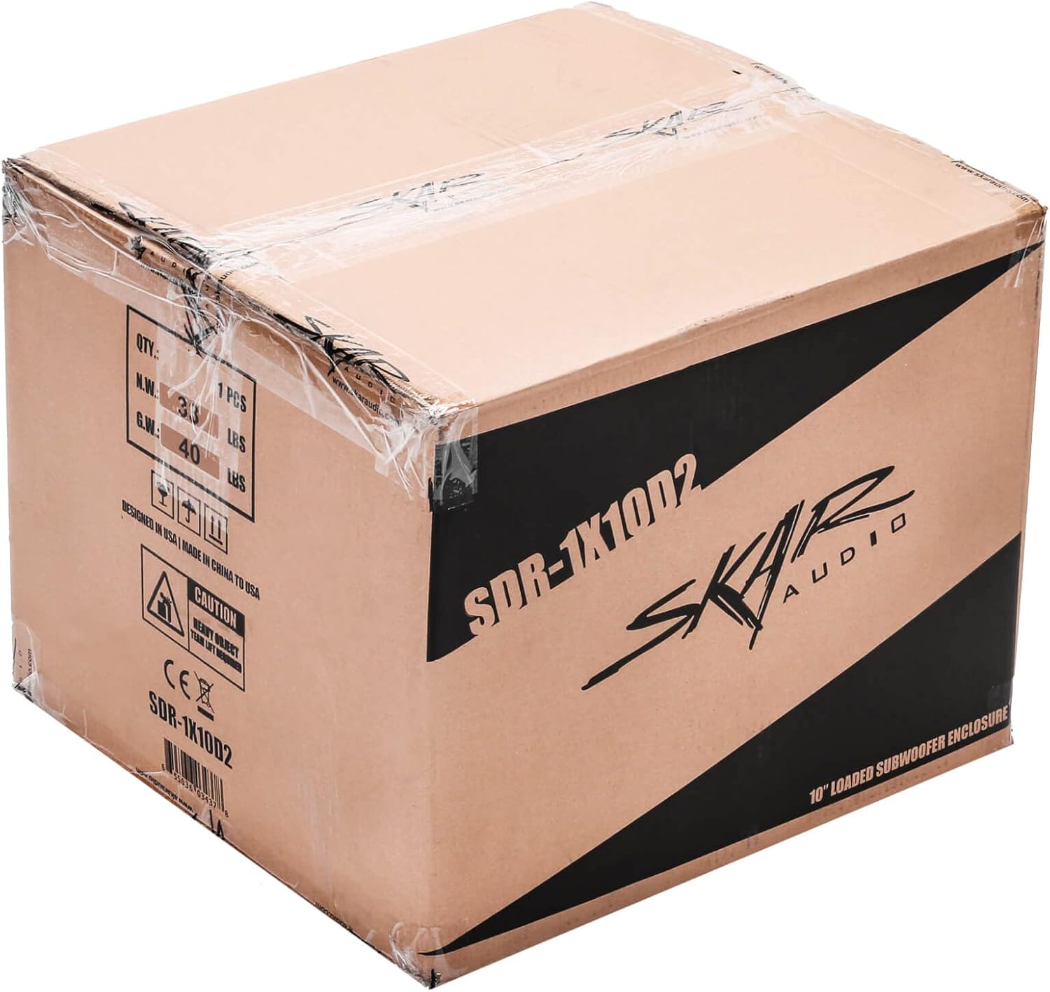 Skar Audio Single 8" Complete 700 Watt SDR Series Subwoofer Bass Package - Includes Loaded Enclosure with Amplifier