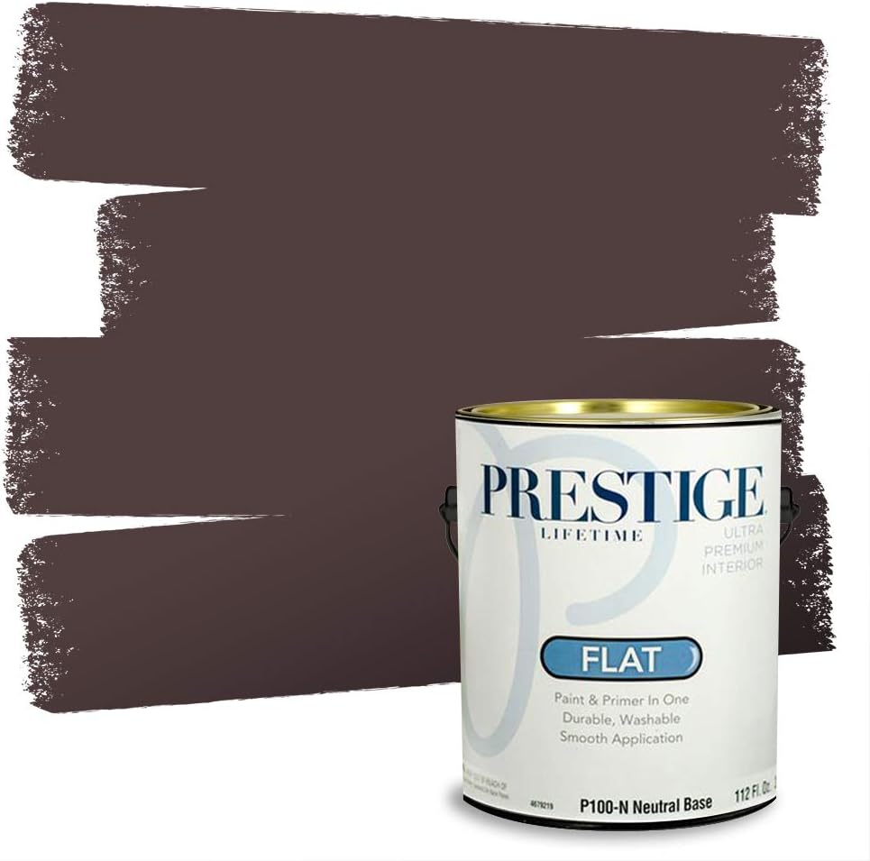 PRESTIGE Paints Exterior Paint and Primer In One, 1-Gallon, Satin, Comparable Match of Sherwin Williams* Socialite*