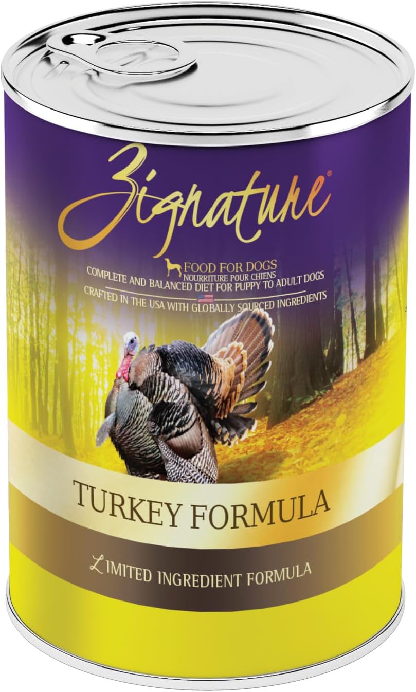 Zignature Turkey Formula Grain-Free Wet Dog Food 13oz, case of 12
