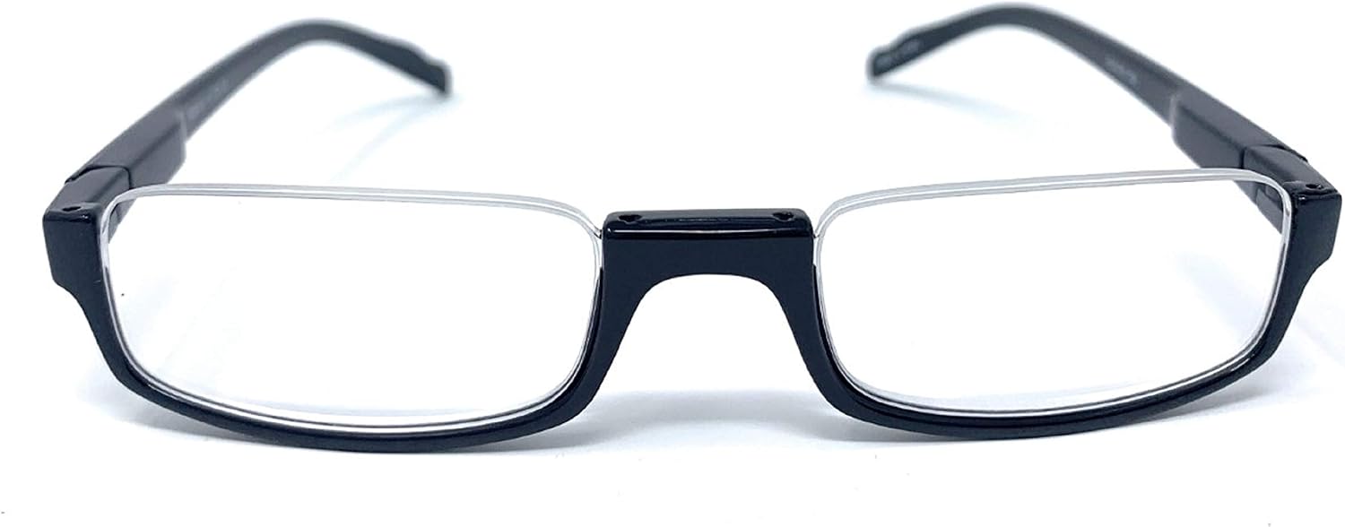 The Parker Rectangle Half Frame Reading Glasses, Unisex Semi Rimless Readers + 1.50 Tortoise
