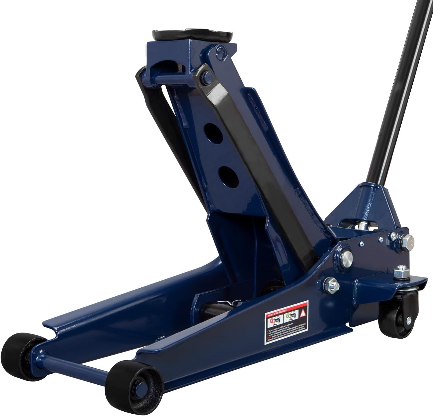 TCE TCET825051 Torin Hydraulic Low Profile Trolley Service/Floor Jack with Single Piston Quick Lift Pump, 2.5 Ton (5,000 lb) Capacity, Blue