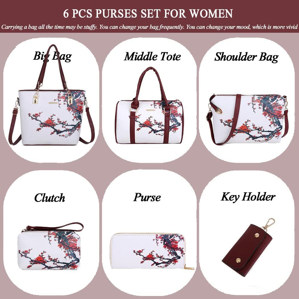 2E-youth Designer Purses and Handbags for Women Satchel Shoulder Bag Tote Top Handle Bag