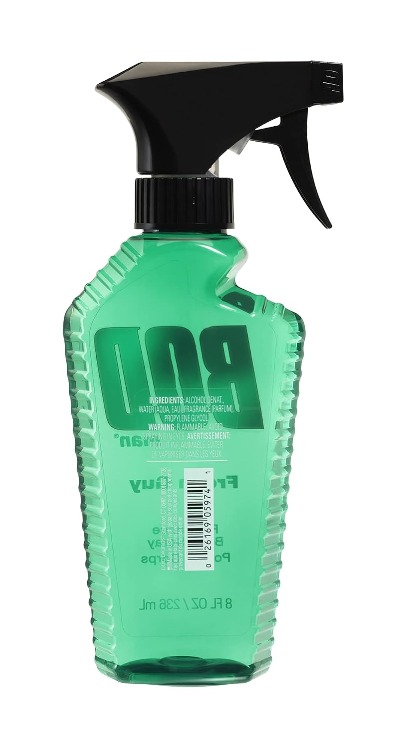 BOD man Fragrance Body Spray, Fresh Blue Musk, 8 fl oz
