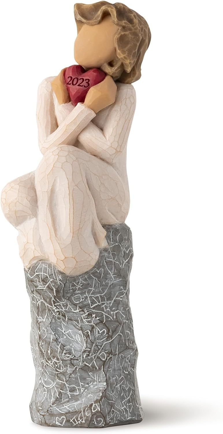 Willow Tree You and Me (Darker Skin), Sculpted Hand-Painted Figure | Cast from a Susan Lordi Original Carving, Expression of Love and Caring, Display on Shelf, Table or Mantel, Fitted Gift Box