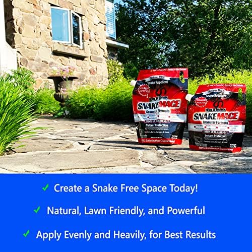 Nature's MACE Snake Mace Snake Repellent 48 oz Granules | Snake Repellent Granules for Yard, Outdoor Use, Keep Away Reptiles, Home, Garden, Granular Deterrent, Plant Friendly.