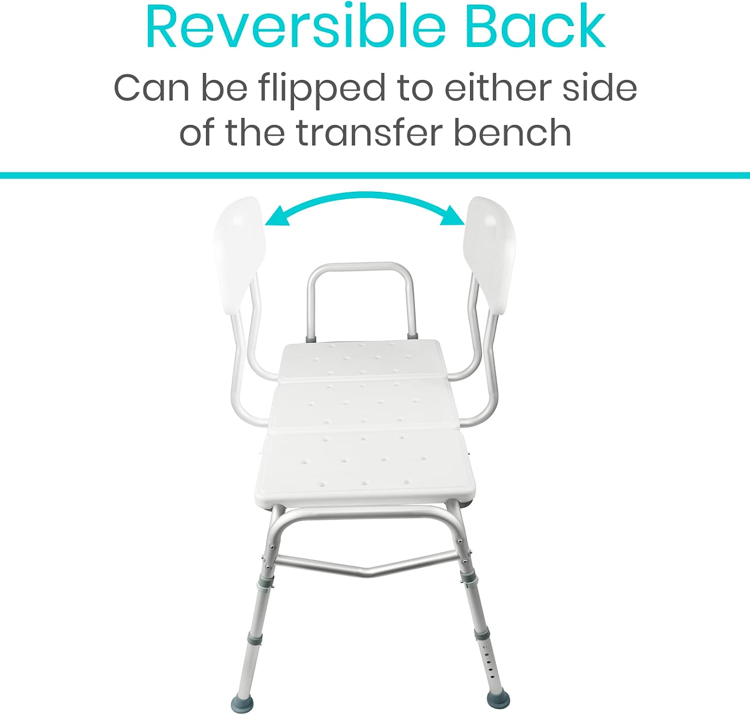 Vive Shower Bench for Transfers - Heavy Duty Tub Transfer Bench for Bathtub, Holds 400 lbs - Shower Chair for Elderly, Disabled