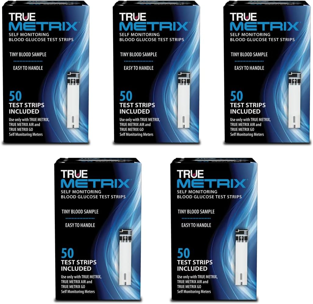 TRUE METRIX Self Monitoring Blood Glucose Test Strips, 50 Count | Blood Glucose Test Strips Compatible with TRUE METRIX Family of Self Monitoring Blood Glucose Meters, Fast and Easy to Use