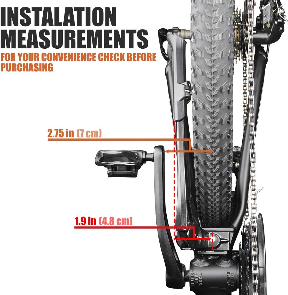 BV Bicycle Kickstand for 24”-28” - Adjustable Bikes Kickstand for Adult Bike with Non-Slip Foot & Spring-Loaded Latch for Stable Any-Angle Stance (Silver, Regular Duty)