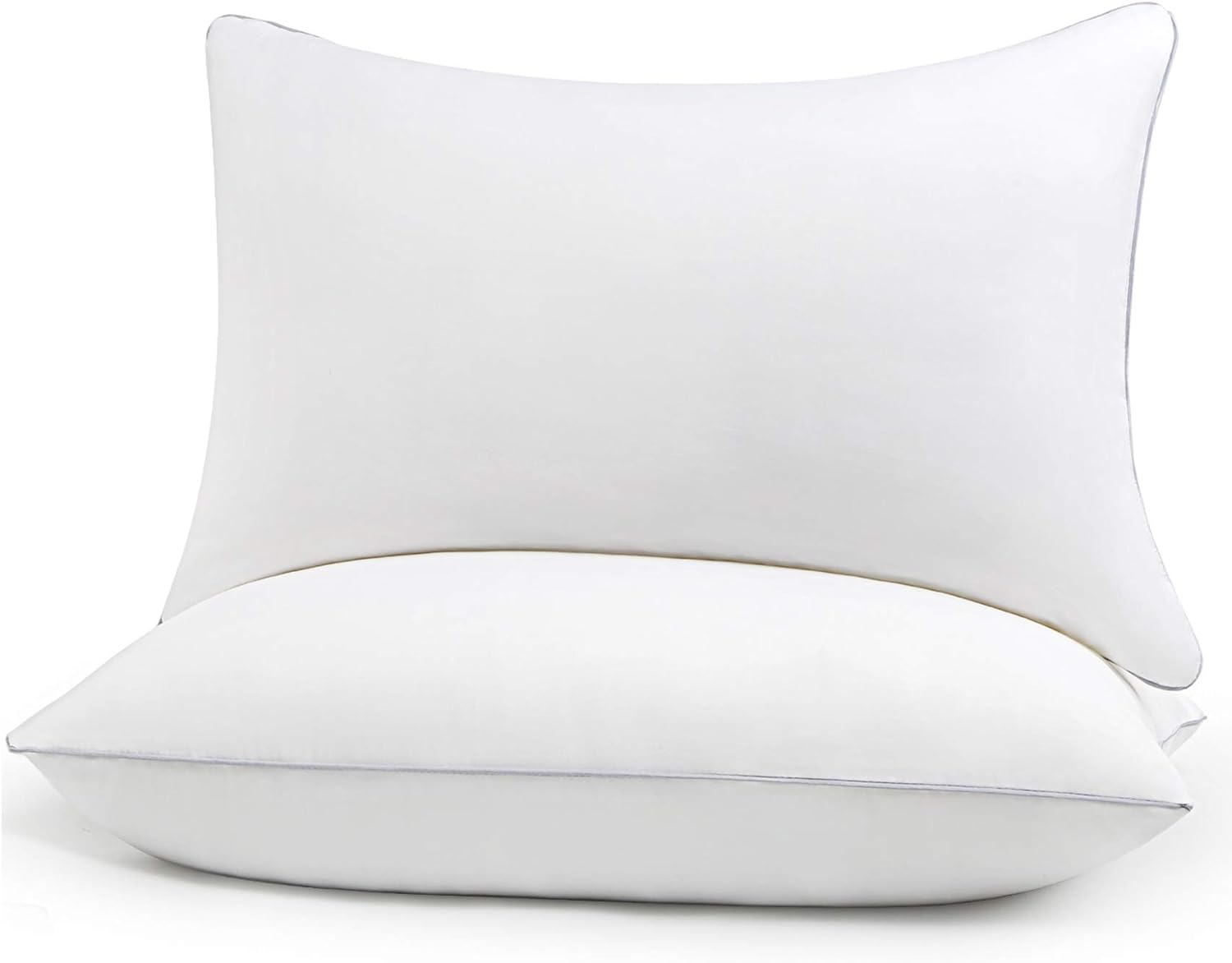 HIMOON Bed Pillows for Sleeping 2 Pack,Queen Size Cooling Pillows Set of 2,Top-end Microfiber Cover for Side Stomach Back Sleepers