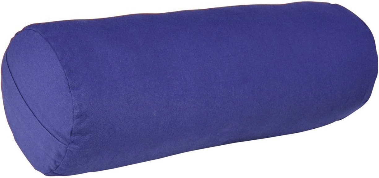 YogaAccessories MAX Support Deluxe Round Cotton Yoga Bolster
