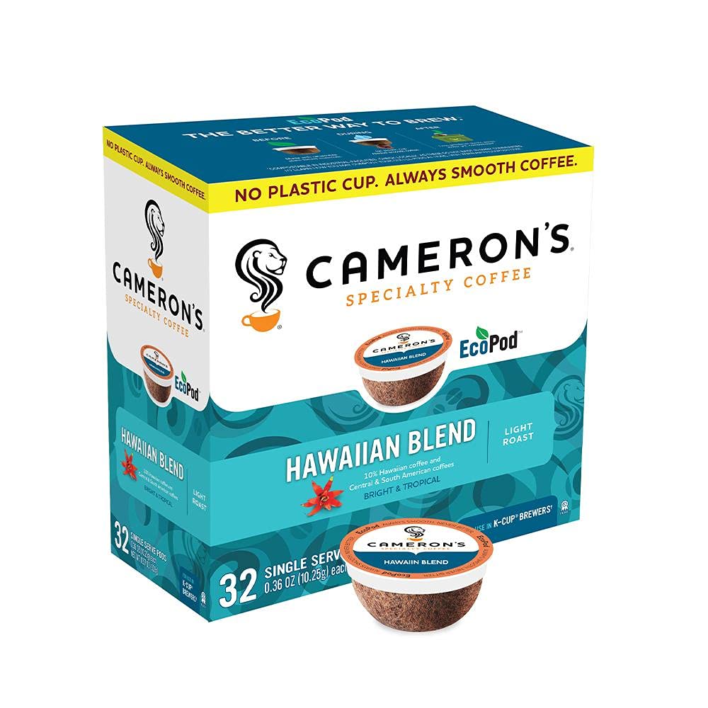 Cameron's Coffee Single Serve Pods, Kona Blend, 32 Count (Pack of 1)