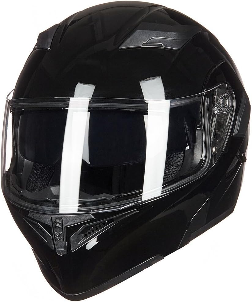 ILM Motorcycle Dual Visor Flip up Modular Full Face Helmet DOT Model 902/902L