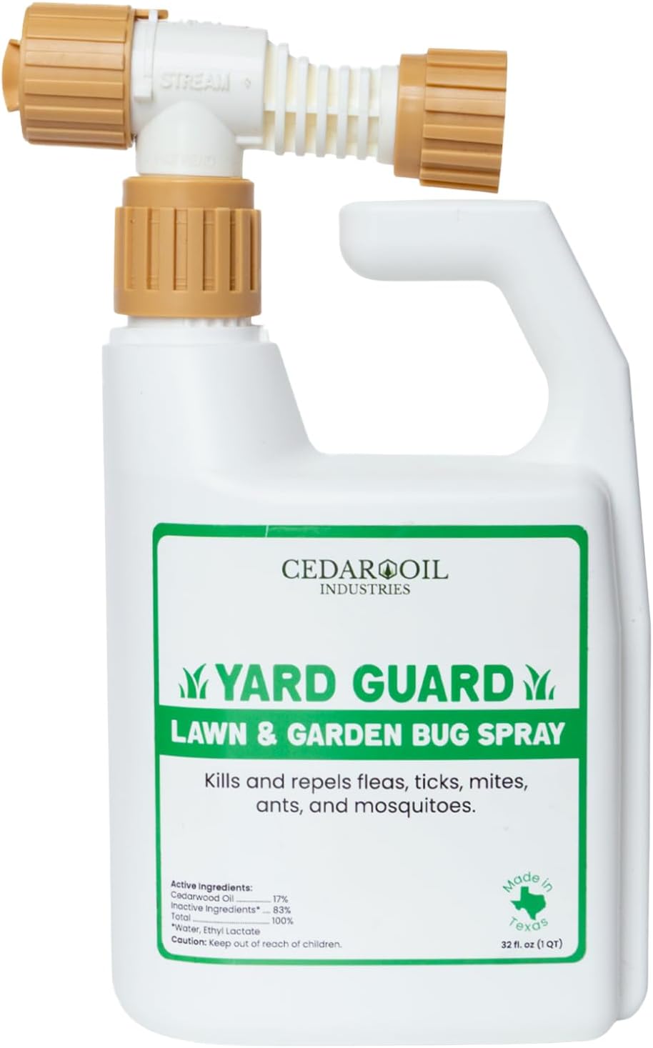Yard Guard | Non-Toxic, Natural, Ready-to-Use Outdoor Pest Control Spray Safe for Pets & Family | Kills & Repels Fleas, Ticks, Flies, Ants, Mites