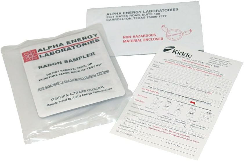 Kidde Radon Detector, Home Kit, Professional Analysis