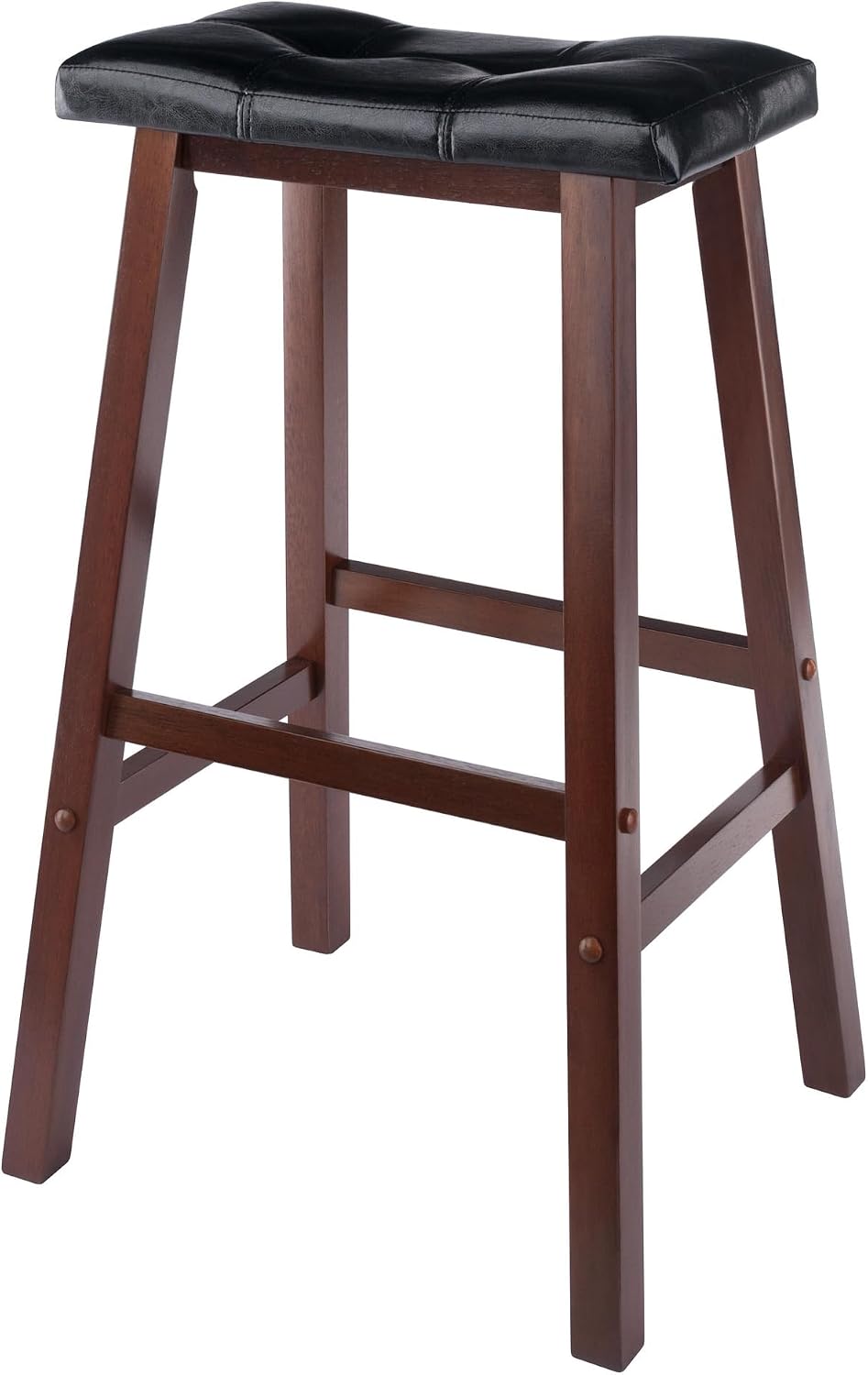Winsome Mona Stool, 24", Antique Walnut