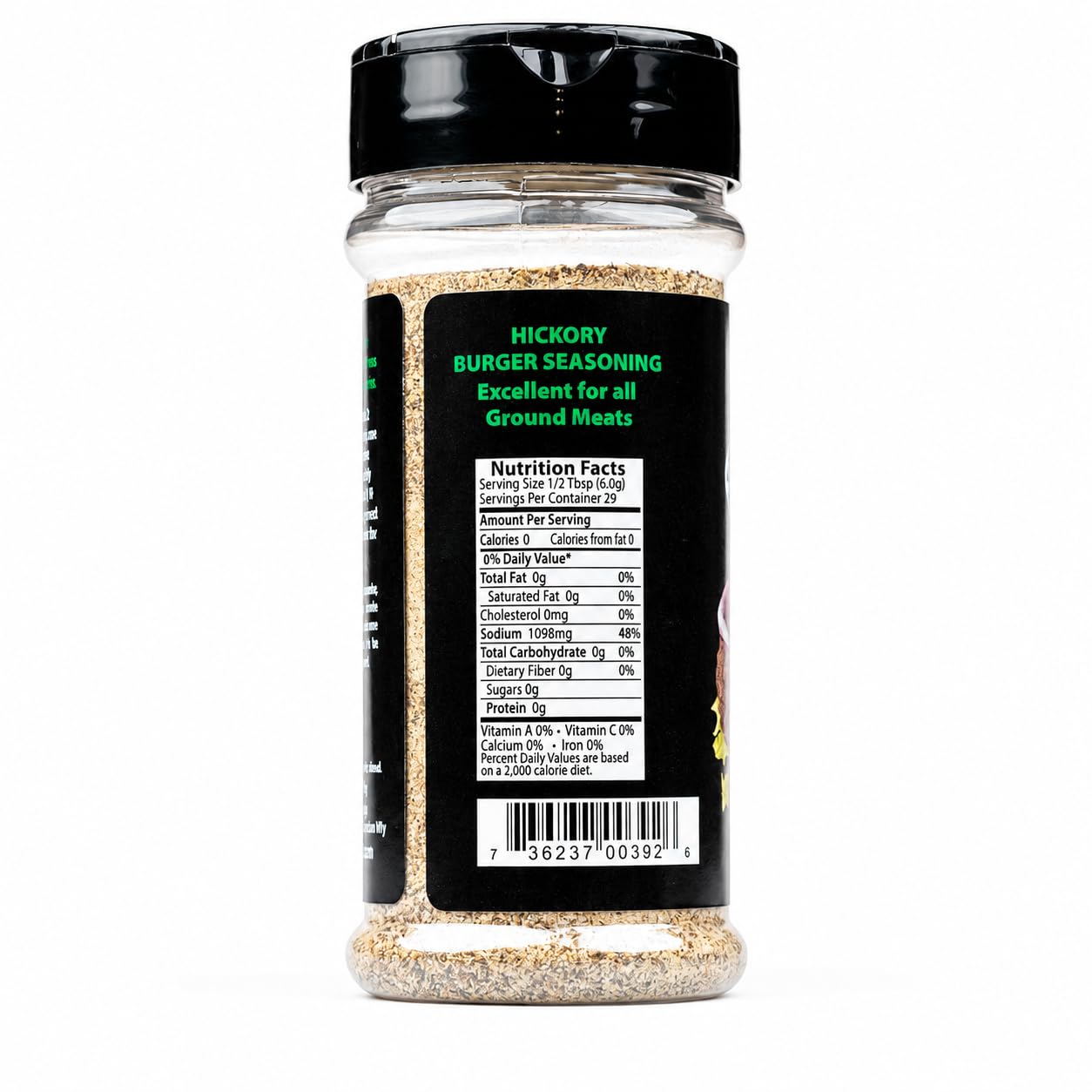 Hi Mountain Hickory Burger Seasoning | Smoked Hamburger Seasoning | Smoked hickory burger seasoning with garlic for rich grilled flavor on beef, turkey, chicken and venison burgers.