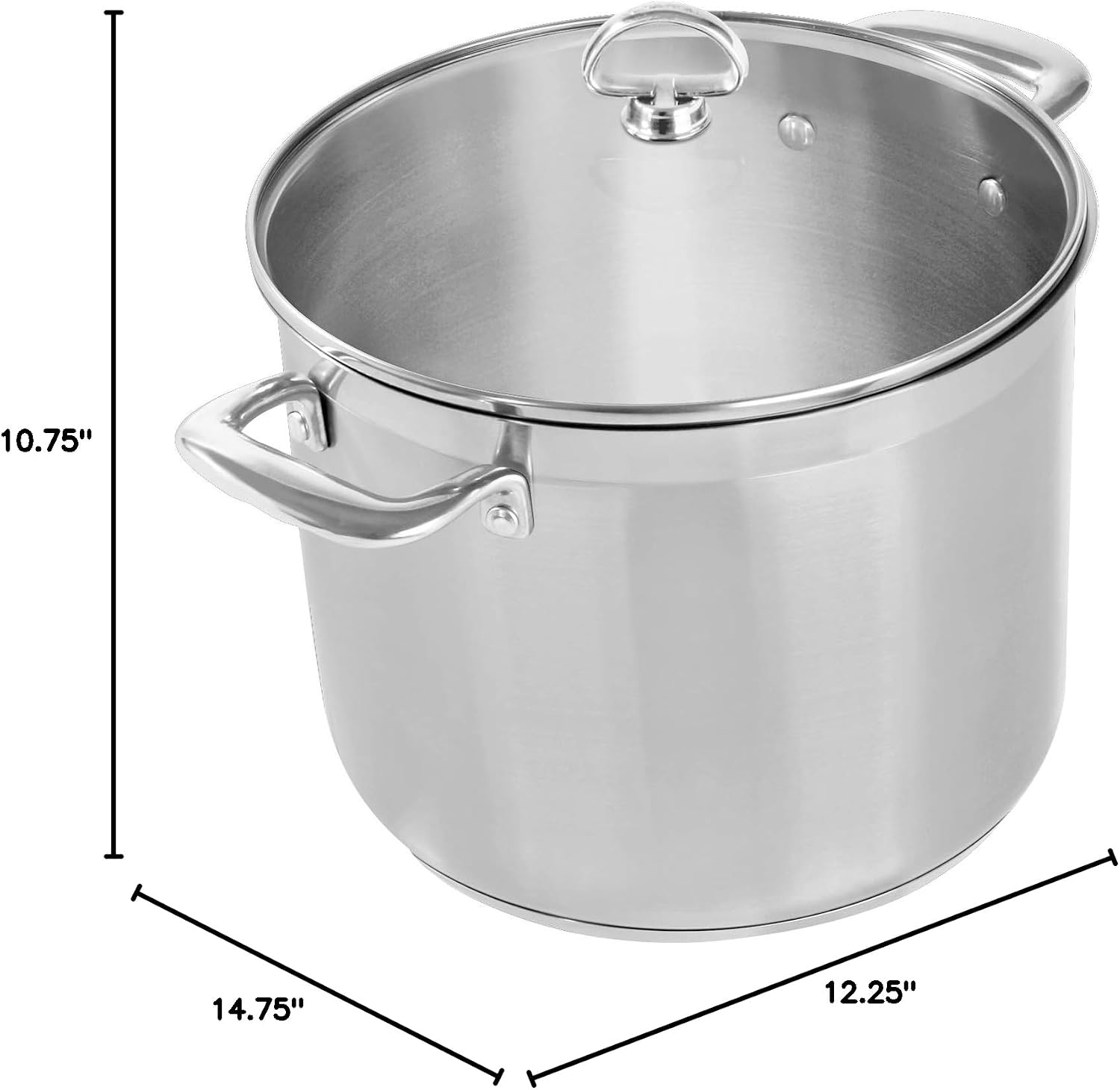 Chantal Induction 21 Steel 1 quart NonStick Saucepan with Tempered Glass Lid, Ceramic Non Stick, Brushed Stainless Steel