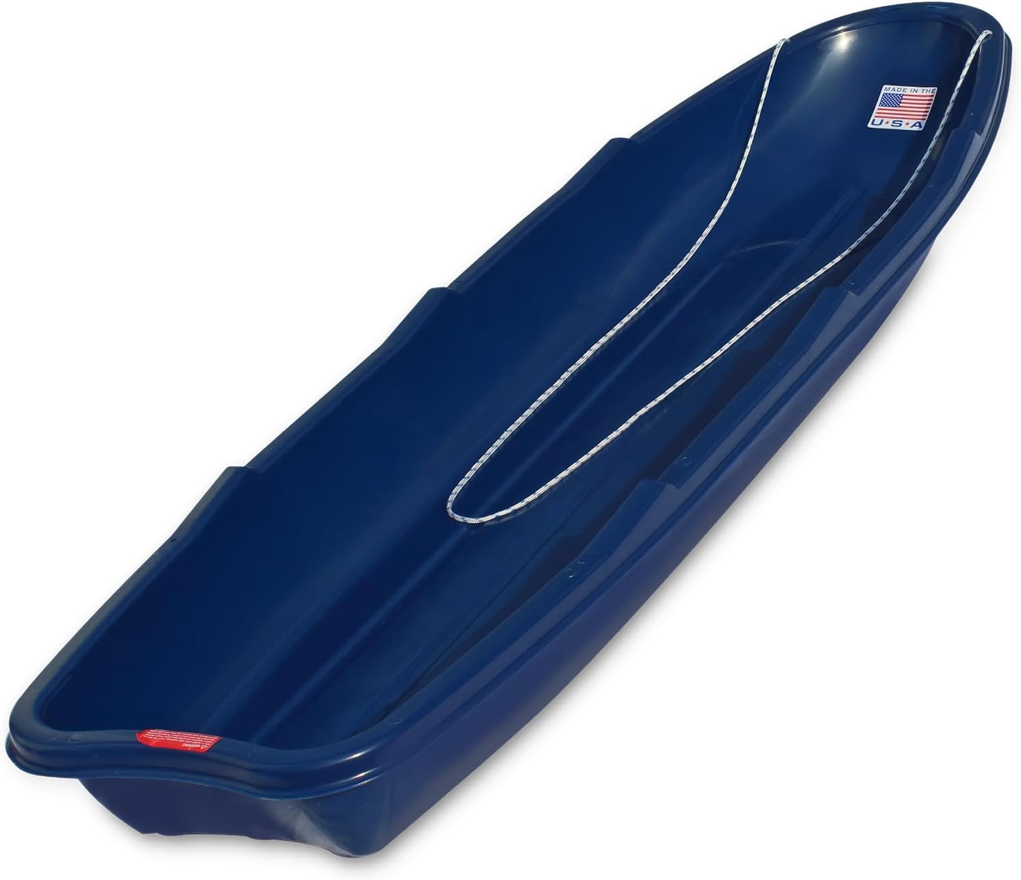 Flexible Flyer Winter Trek 3-Person Large Snow Sled – 5.5 ft Heavy-Duty Plastic Toboggan Pull Sled for Downhill Fun, Utility, Ice Fishing