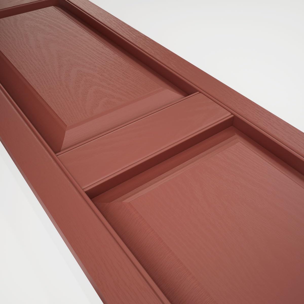 Mid America 00021247002 Standard Size Williamsburg Double Panel Vinyl Shutters, w/Installation Shutter-Lok's & Matching Screws (Per Pair), 002, 12"W x 47"H, Black