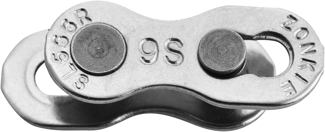 ZONKIE 9 Speed Removable Quick Split Chain Link in Silver x2