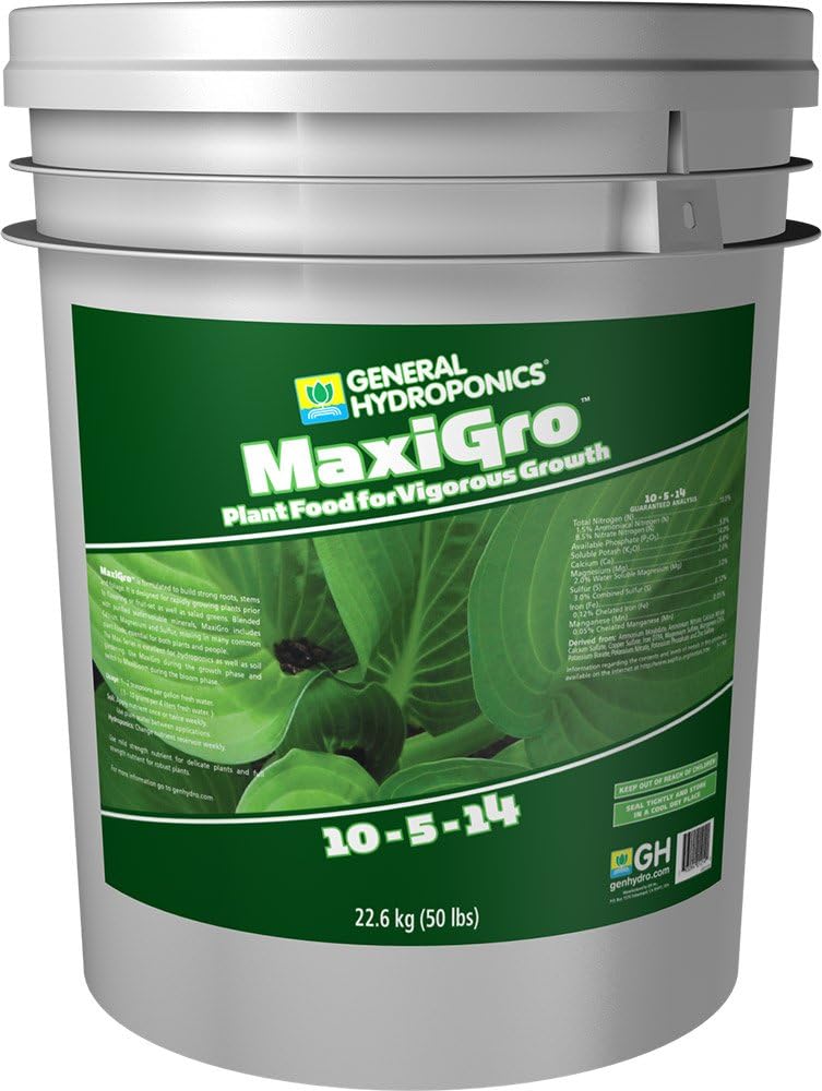 General Hydroponics MaxiGro Plant Food for Vigorous Growth, 2.2 lbs.