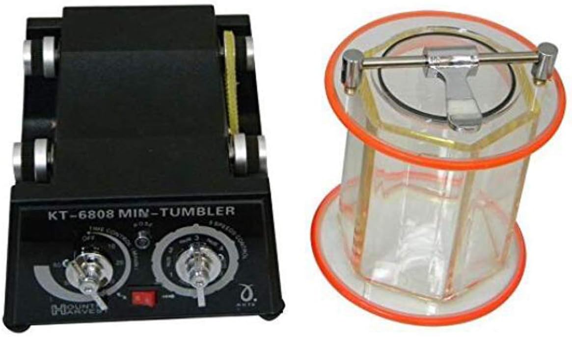 110V 45W Rotary Tumbler Polisher Jewelry Polishing Finishing Machine with Polishing Bead