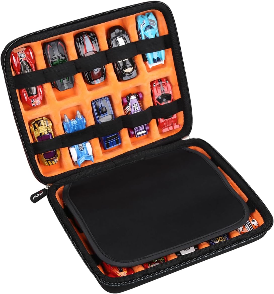 Mchoi Hot Wheels Case Storage for HOT WHEELS20 Cars, Toy Car Organizer for Your Matchbox Cars Storage, Case Only