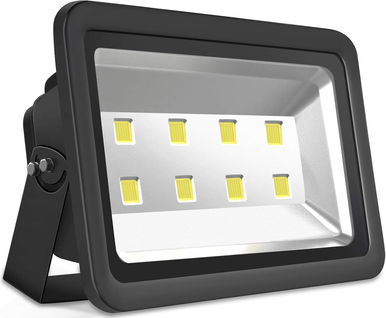 200W LED Flood Lights Outdoor, 20000LM Super Bright Security Floodlight, 100-277V, IP66 Waterproof, Commercial Exterior Light Fixture, 6000K Daylight White, Arena Yard Court Stadium Parking Lot Light