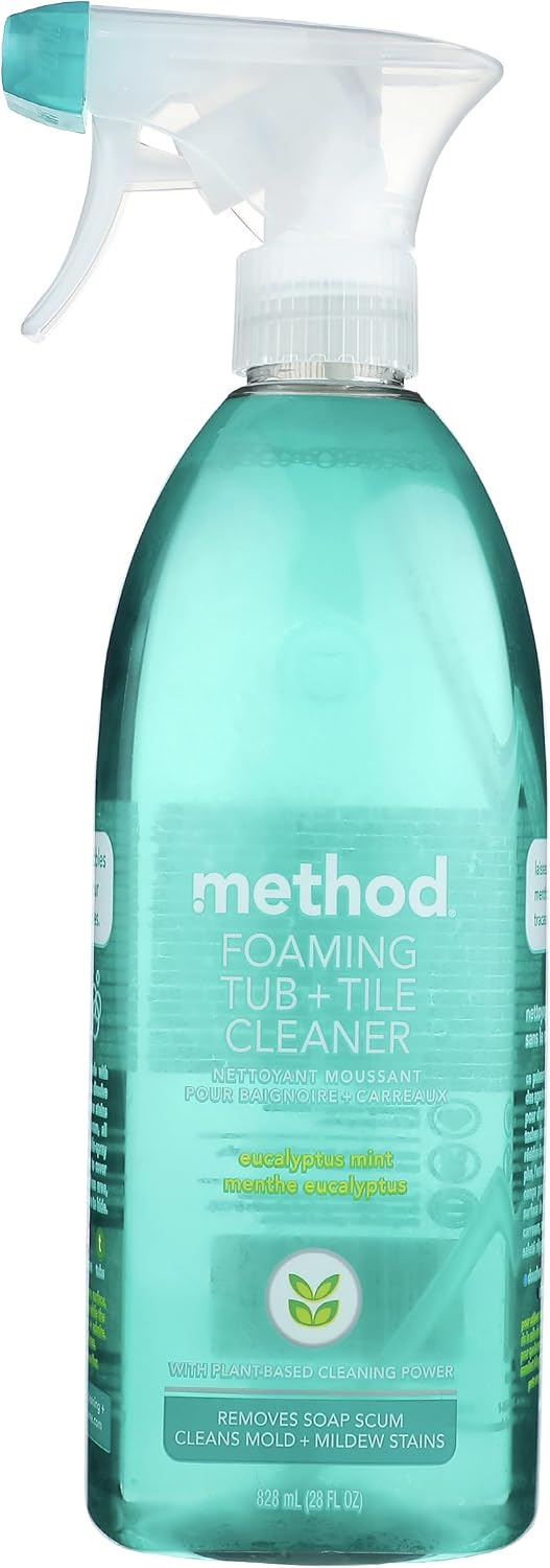 method Foaming Tub + Tile Cleaner, Eucalyptus Mint, 28 fl oz