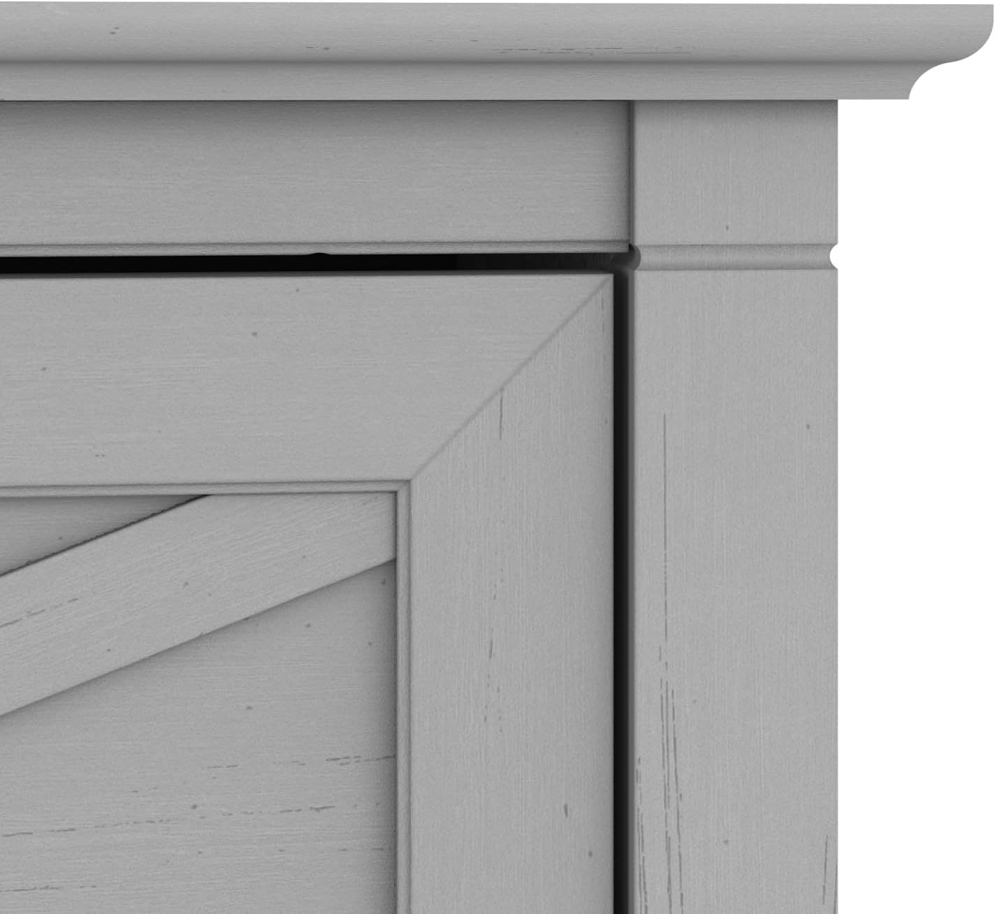 Bush Home Key West 2 Drawer Lateral File Cabinet in Washed Gray, Document Storage for Home Office, Accent Chest with Drawers