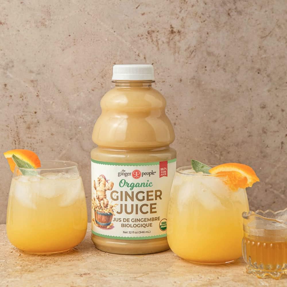 Organic Turmeric Juice, 99% Pure Turmeric Juice by The Ginger People – Drug Free Support, Non-GMO, Premium Quality, 32 Fl oz Bottle (Pack of 1)