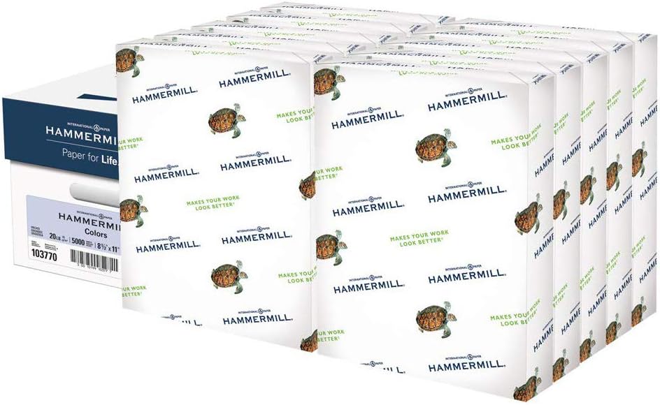 Hammermill Colored Paper, 20 lb Ivory Printer Paper, 8.5 x 11 - Made in the USA, Pastel Paper, 103176R - 1 Ream (500 Sheets)