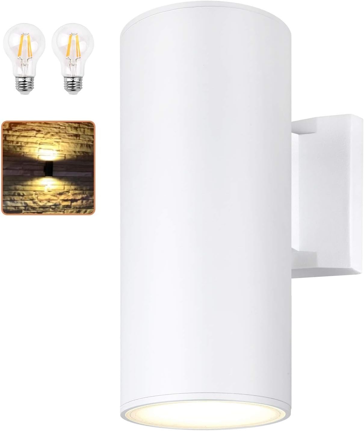 Dusk to Dawn Outdoor Wall Sconce, Waterproof Exterior Light Fixture