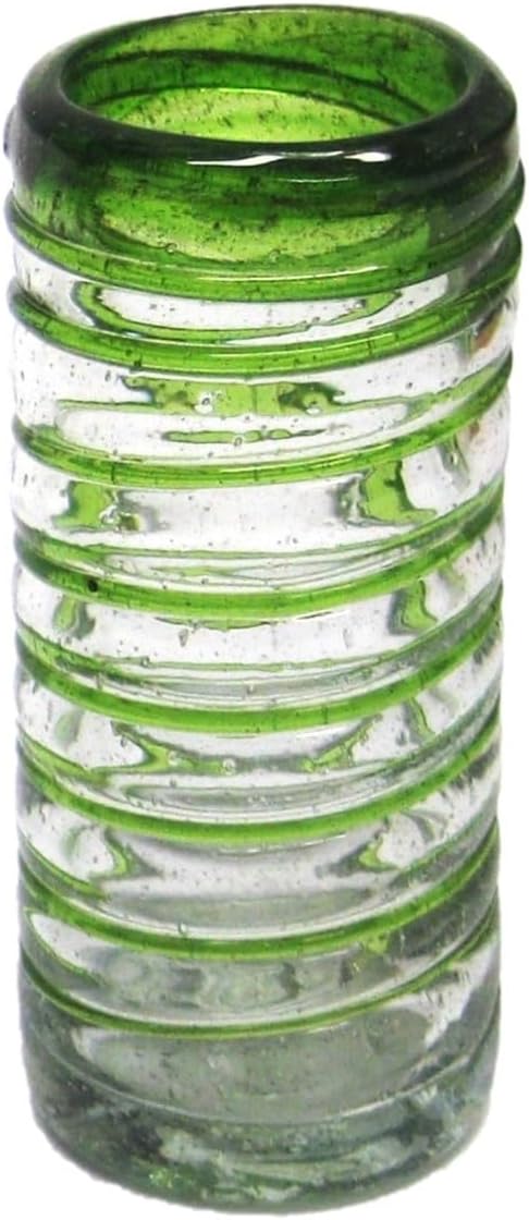 Cobalt Blue Spiral 14 oz Drinking Glasses (set of 6), Recycled Glass, Lead-free, Toxin-Free (Drinking)