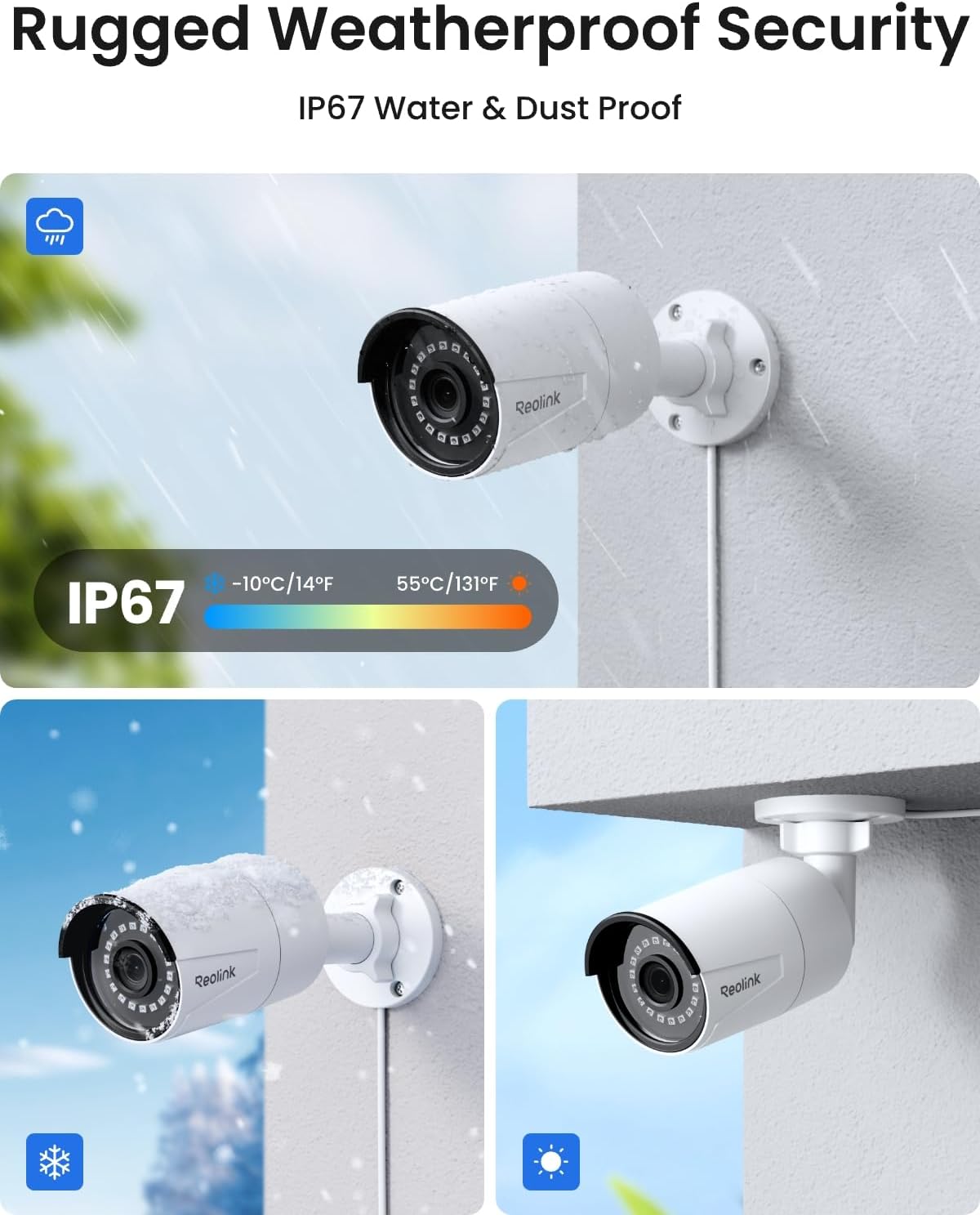 REOLINK 8CH 5MP Super HD Home Security Camera System RLK8-410B6-5MP