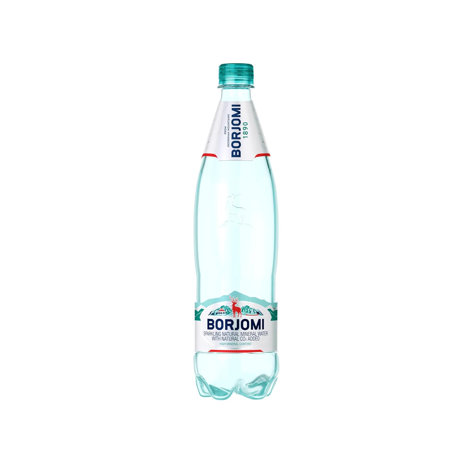 BORJOMI Sparkling Mineral Water with Natural Minerals - Crisp and Bold Taste - PET Bottles - 25.3 oz, Bottled Water 6 Pack