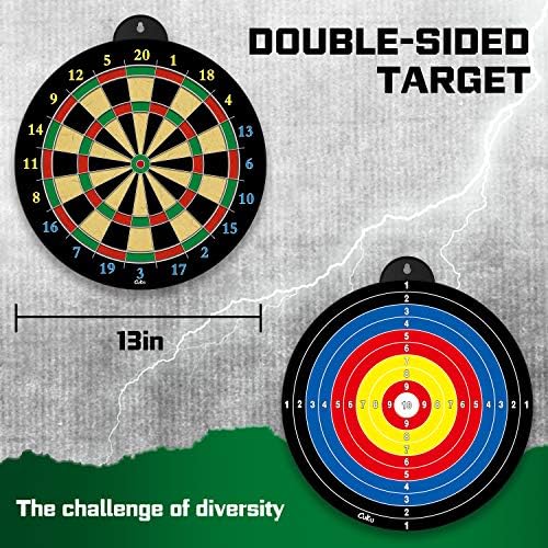 Dart Board - 12pcs Magnetic Darts - Excellent Indoor Game and Party Games
