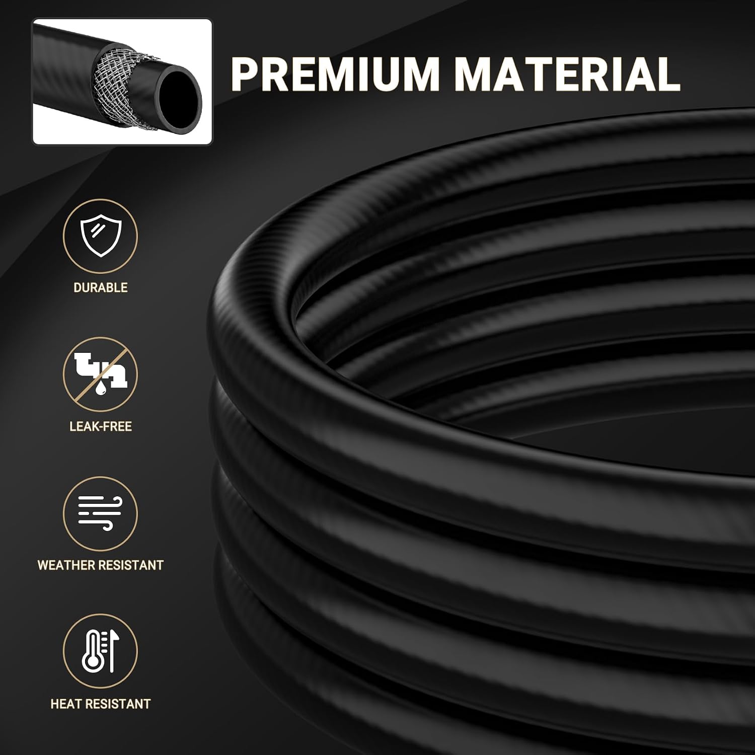 onlyfire 3 Feet Y-Splitter Low Pressure Propane Regulator Double Hoses | for Grill,Heater and Propane Appliances,QCC-1 Tank Connections