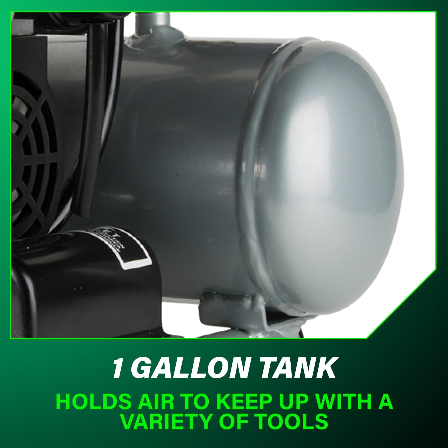 Metabo HPT Quiet Air Compressor, Portable 1 Gallon Oil-Free Air Compressor, Ultra-Quiet Operation at 59 dB