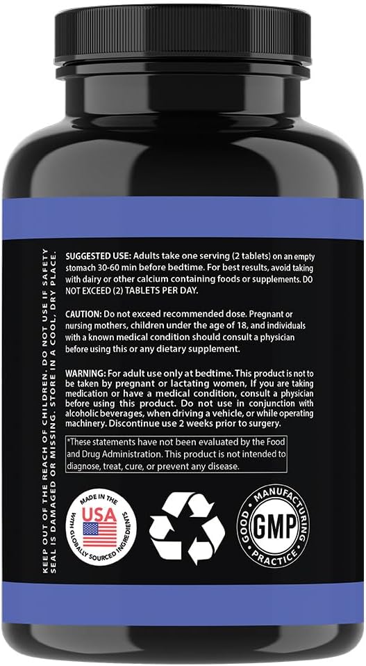 Garcinia Cambogia PM Weight Loss Sleep, All Natural Supplement w/Valerian Root & Melatonin to Help Burn Fat Overnight, Night Time Appetite Suppressant